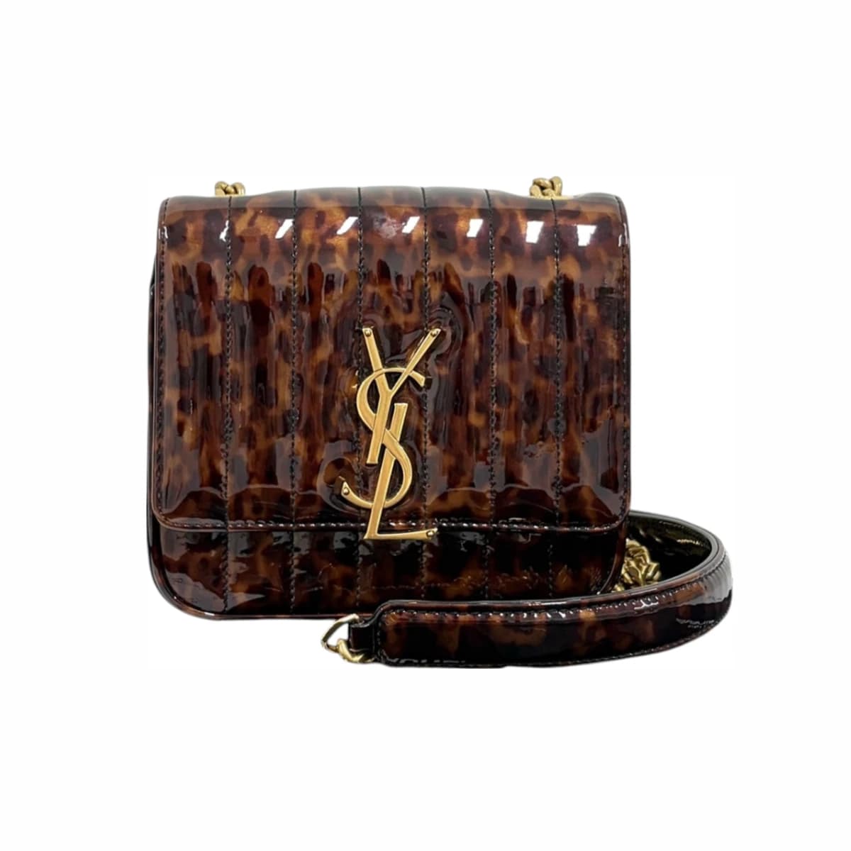 SAINT LAURENT 생로랑 페이던트 비키 체인 숄더백 & 크로스백 페이턴트