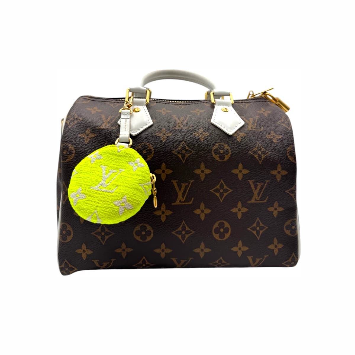 LOUIS VUITTON 루이비통 모노그램 캔버스 테니스 스피디 25 반둘리에 브라운