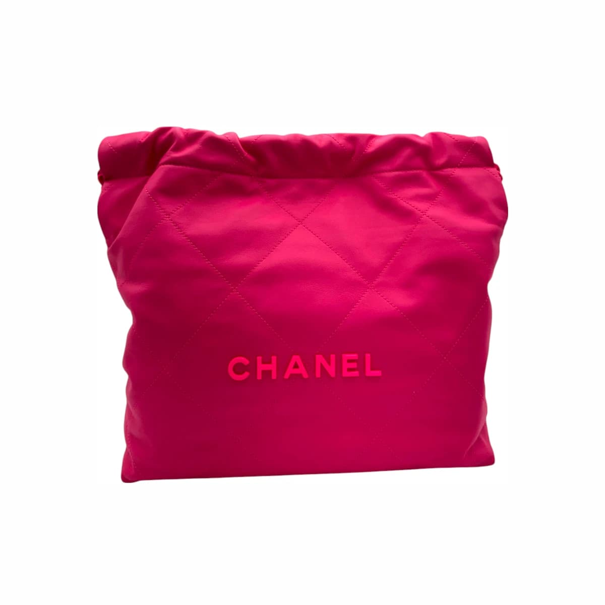 CHANEL 샤넬 핑크 레더 22백 스몰 내장칩
