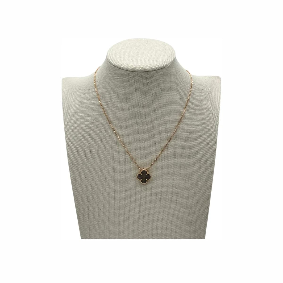 VAN CLEEF & ARPELS 반클리프앤아펠 18K 로즈골드 마더오브펄 빈티지 알함브라 펜던트 목걸이 18K 옐로골드