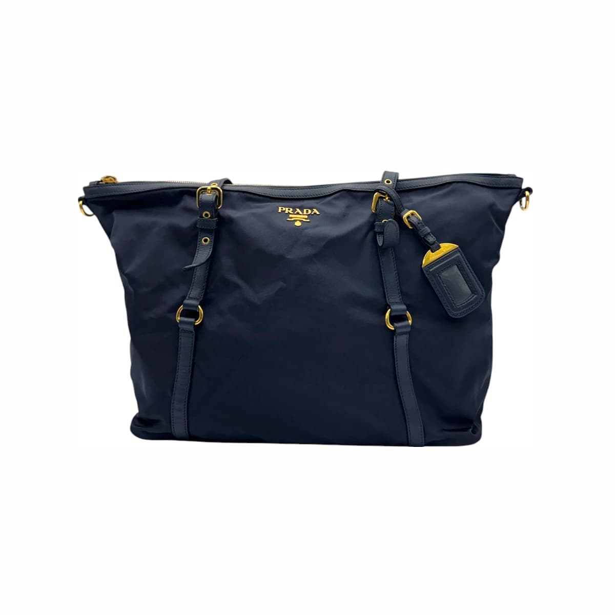 PRADA 프라다 네이비 나일론 포코노 토트백