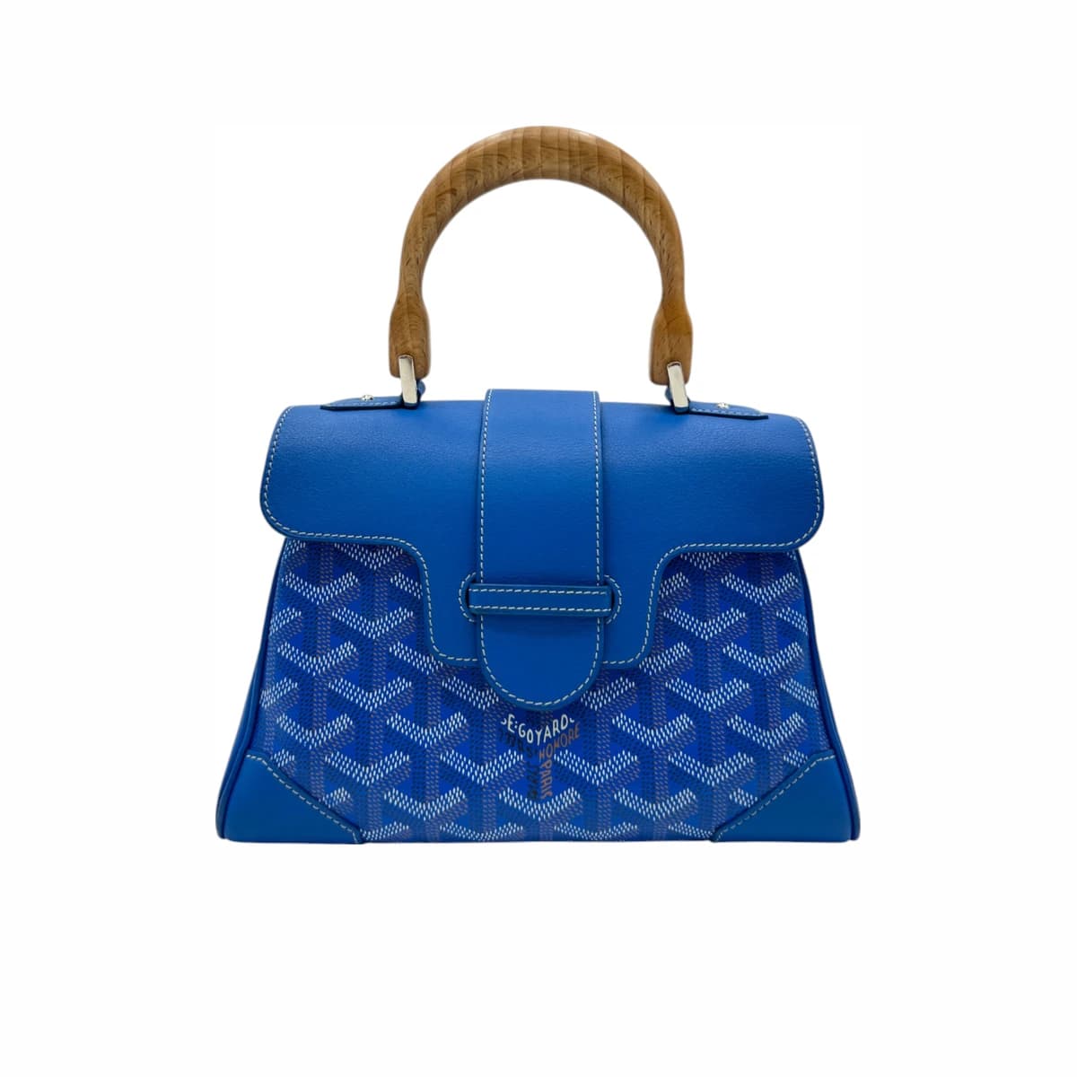 GOYARD 고야드 스페셜 블루 미니 사이공 토트백 가죽