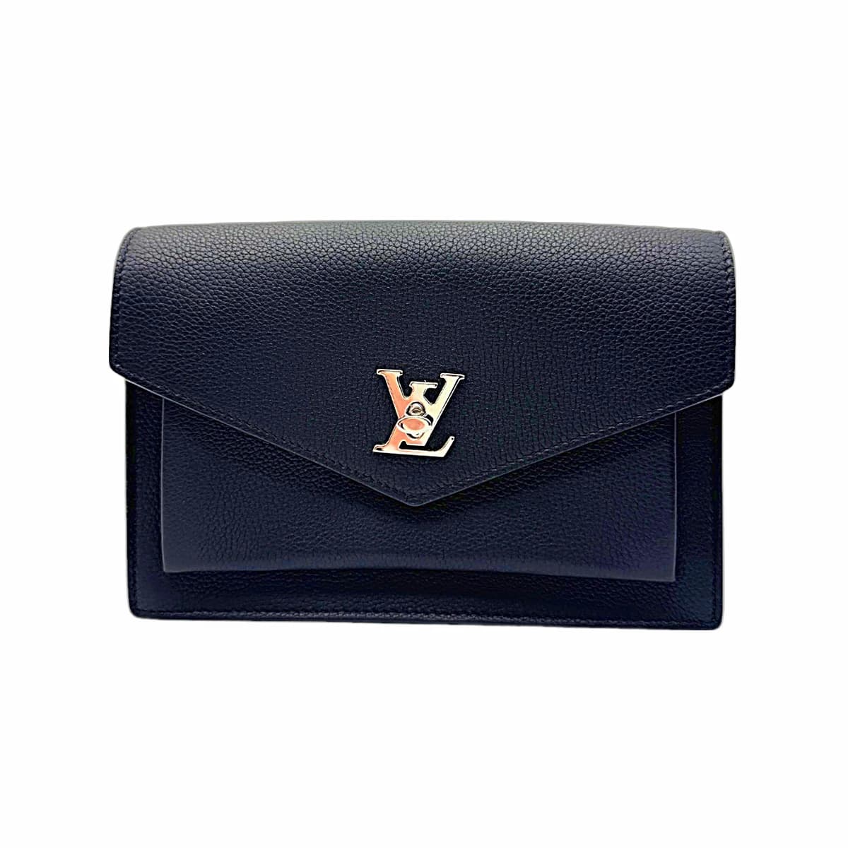 LOUIS VUITTON 루이비통 블랙 레더 포쉐트 마이락미 체인 미니 크로스백