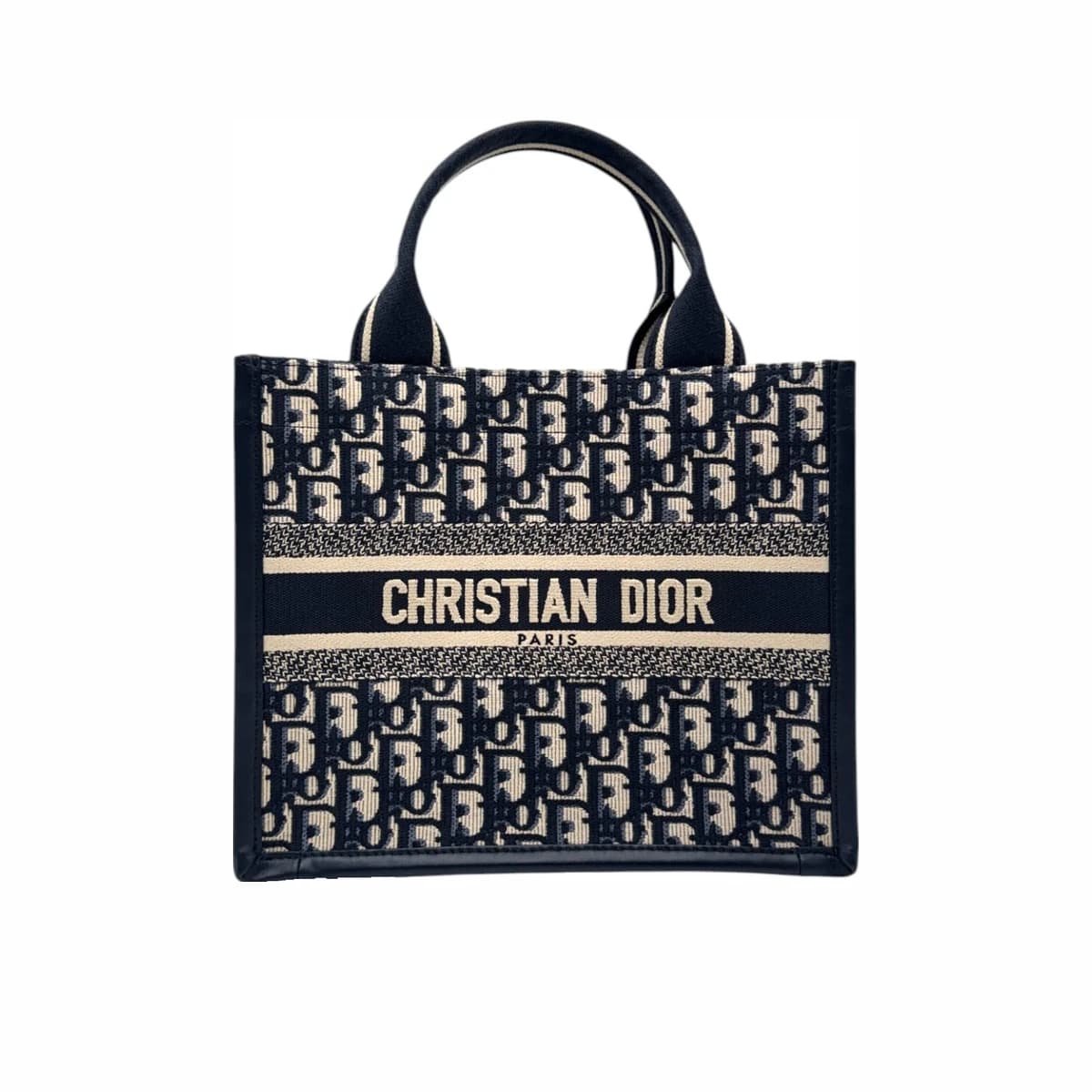 DIOR 디올 오블리크 레더 북토트백 스몰