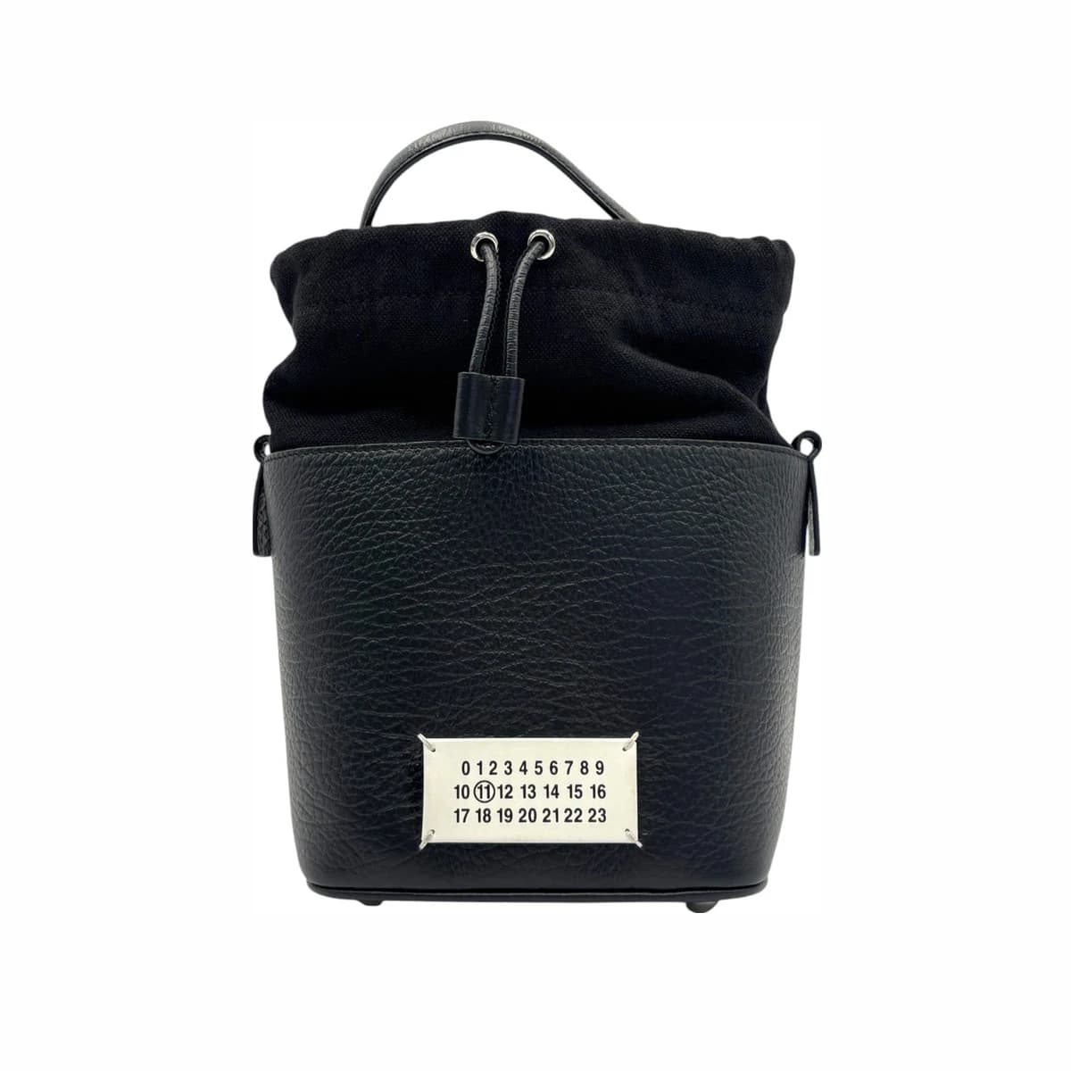 MAISON MARGIELA 마르지엘라 블랙 레더 5AC 버킷 체인 토트백 가죽