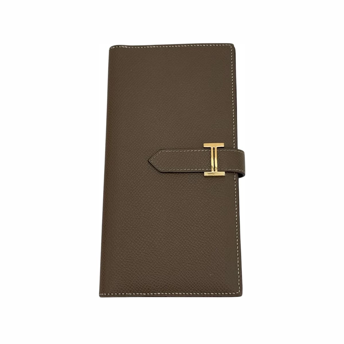 HERMÈS 에르메스 베안 앱송 장지갑 에토프 브라운 에프소