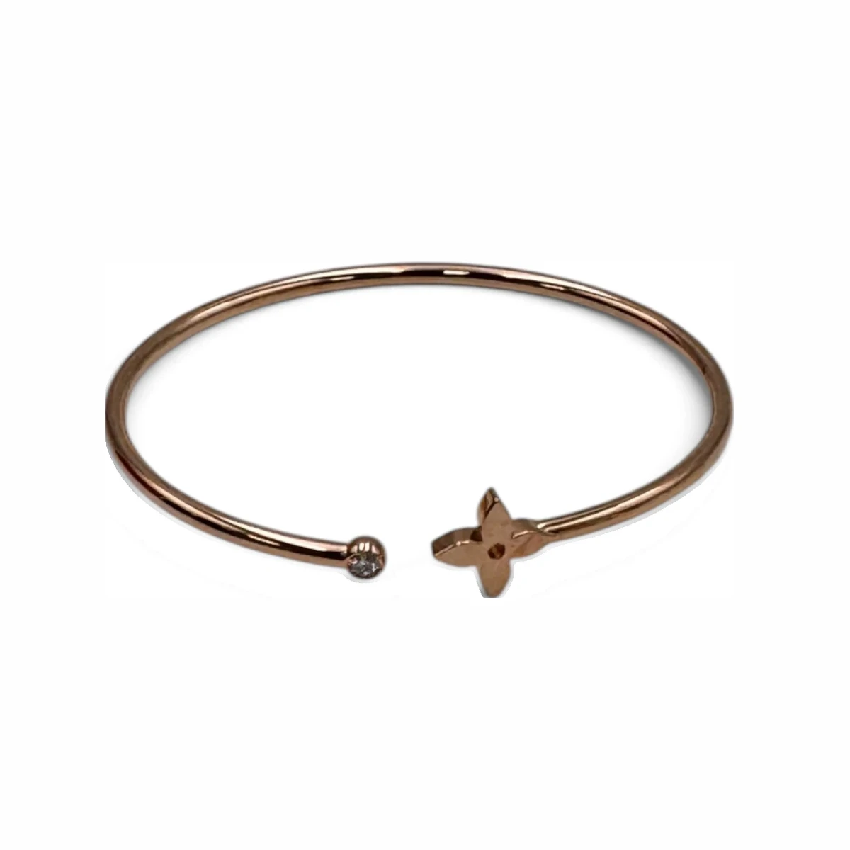 LOUIS VUITTON 루이비통 18K 핑크골드 다이아 이딜 블라썸 팔찌 M 18K 옐로골드