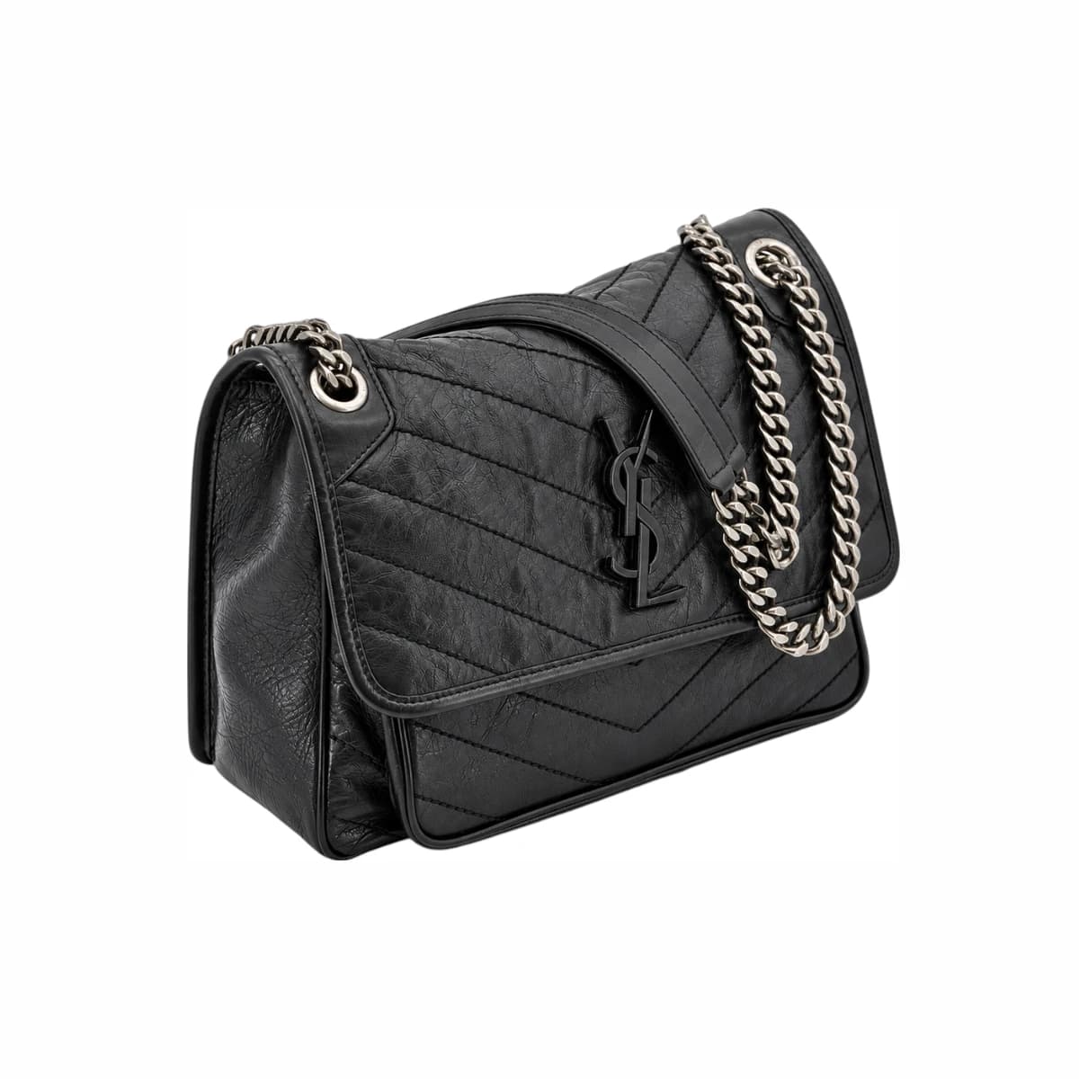 SAINT LAURENT 생로랑 니키백 미디움 블랙