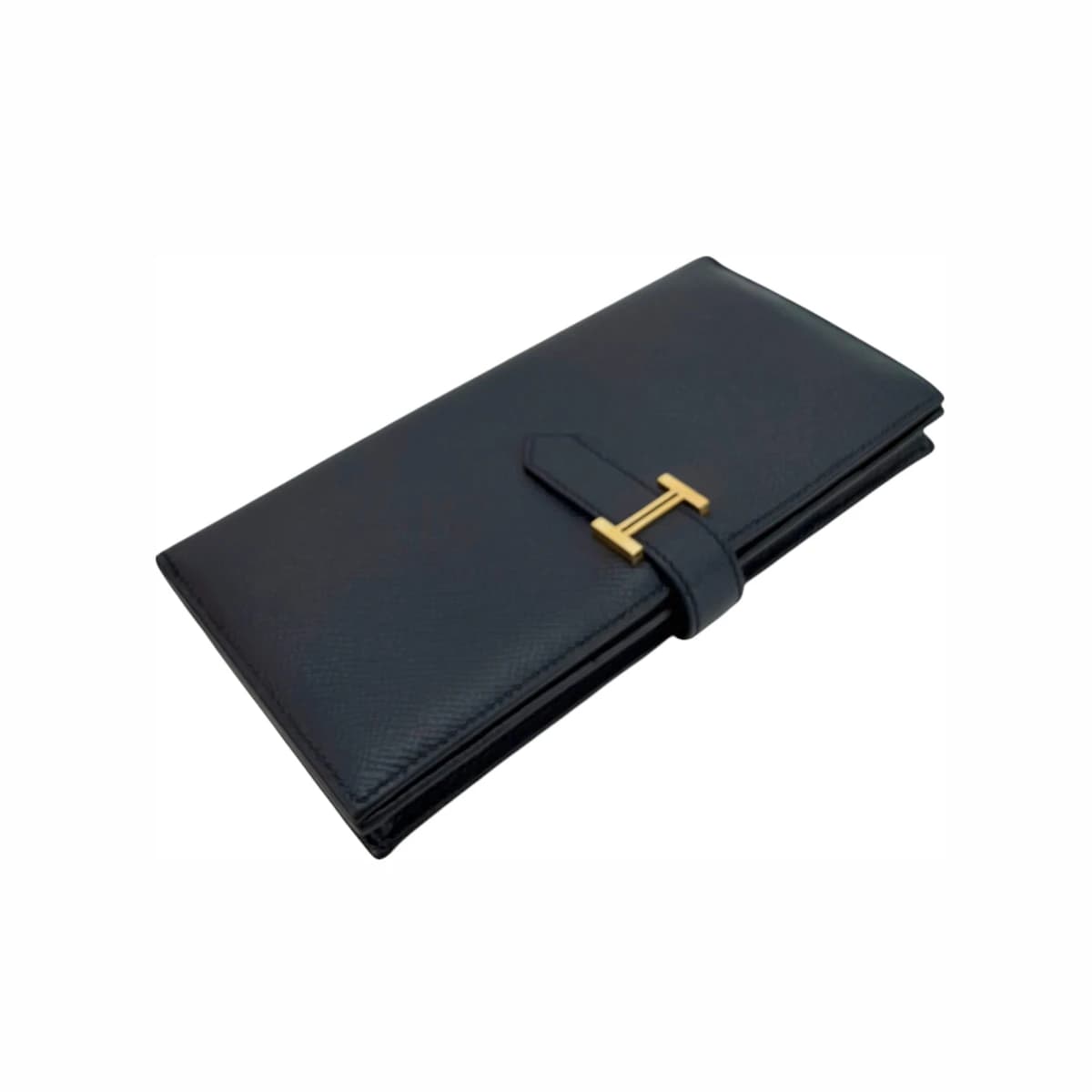 HERMÈS 에르메스 베안 앱송 장지갑 블루 인디고 에프소