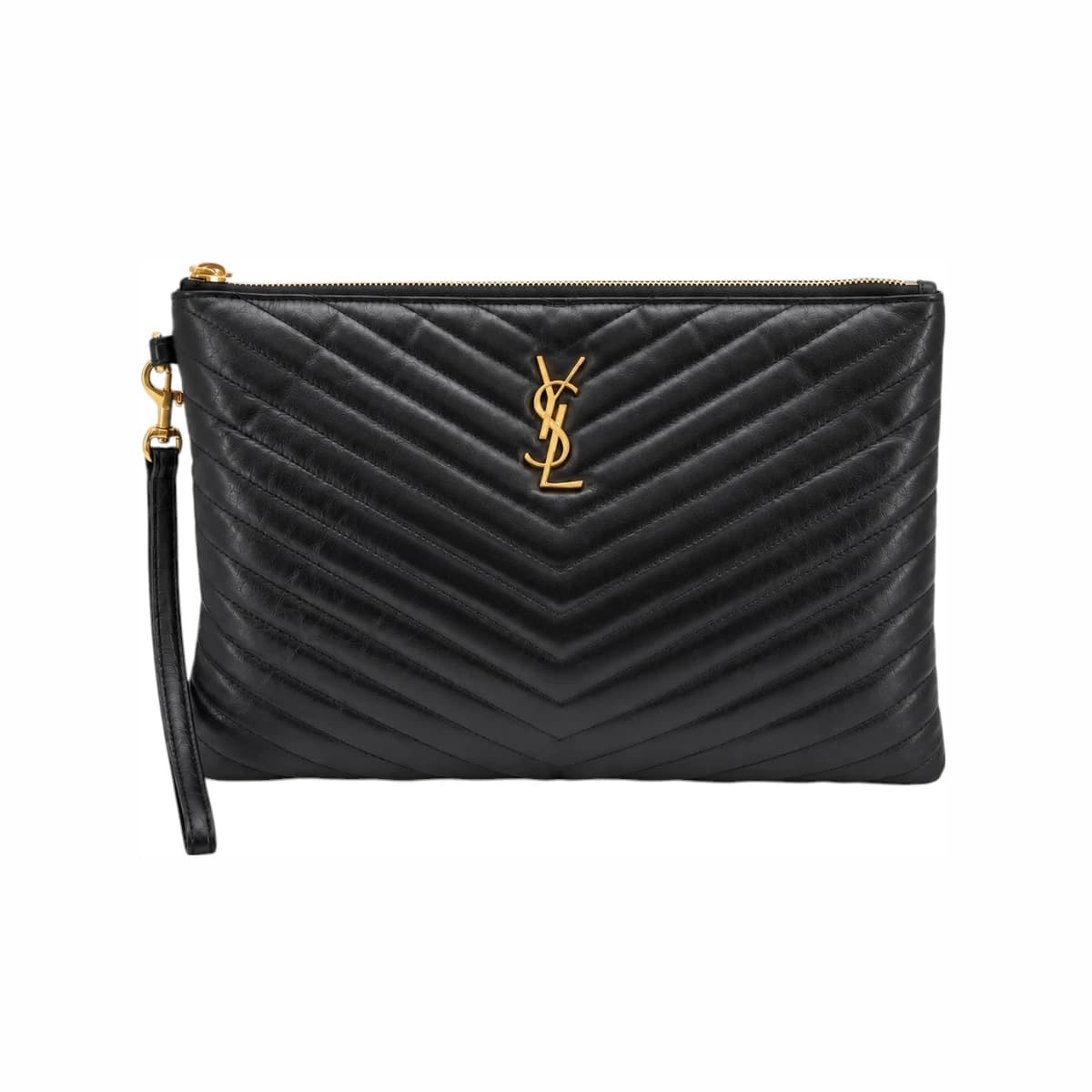 SAINT LAURENT 생로랑 모노그램 마틀라세 뉴미듐 클러치