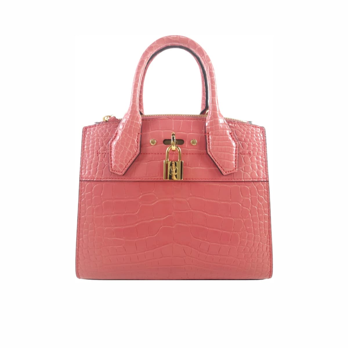 LOUIS VUITTON 미니 루이비통 이그조틱 엘리게이터 시티 스티머 토트백 숄더백