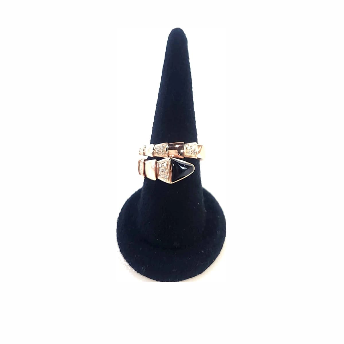 BVLGARI 불가리 오닉스 다이아 세르펜티 바이퍼 반지