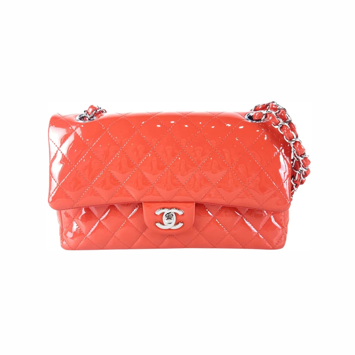 CHANEL 샤넬 클래식 페이던트 숄더백 M 페이턴트