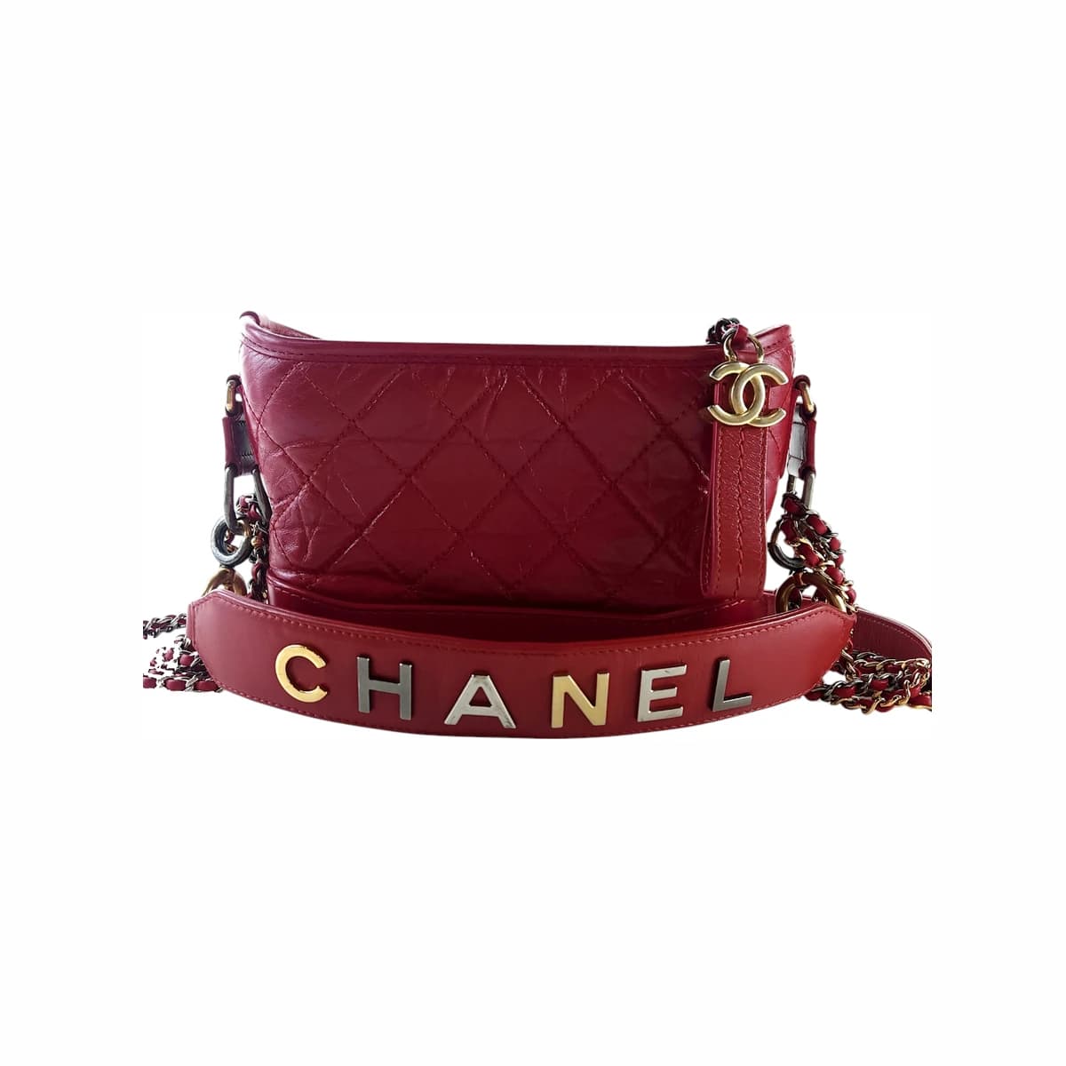 CHANEL 샤넬 가브리엘 레터링 스트랩 호보백 숄더백 크로스백 S