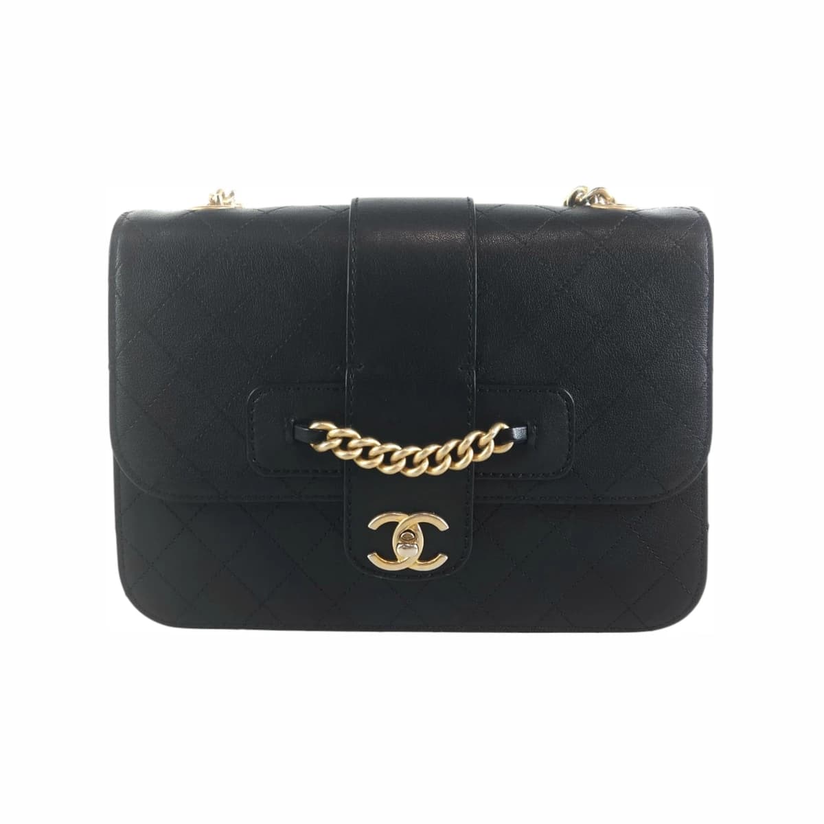 CHANEL 샤넬 퀼팅 카프스킨 체인 플랩 숄더백