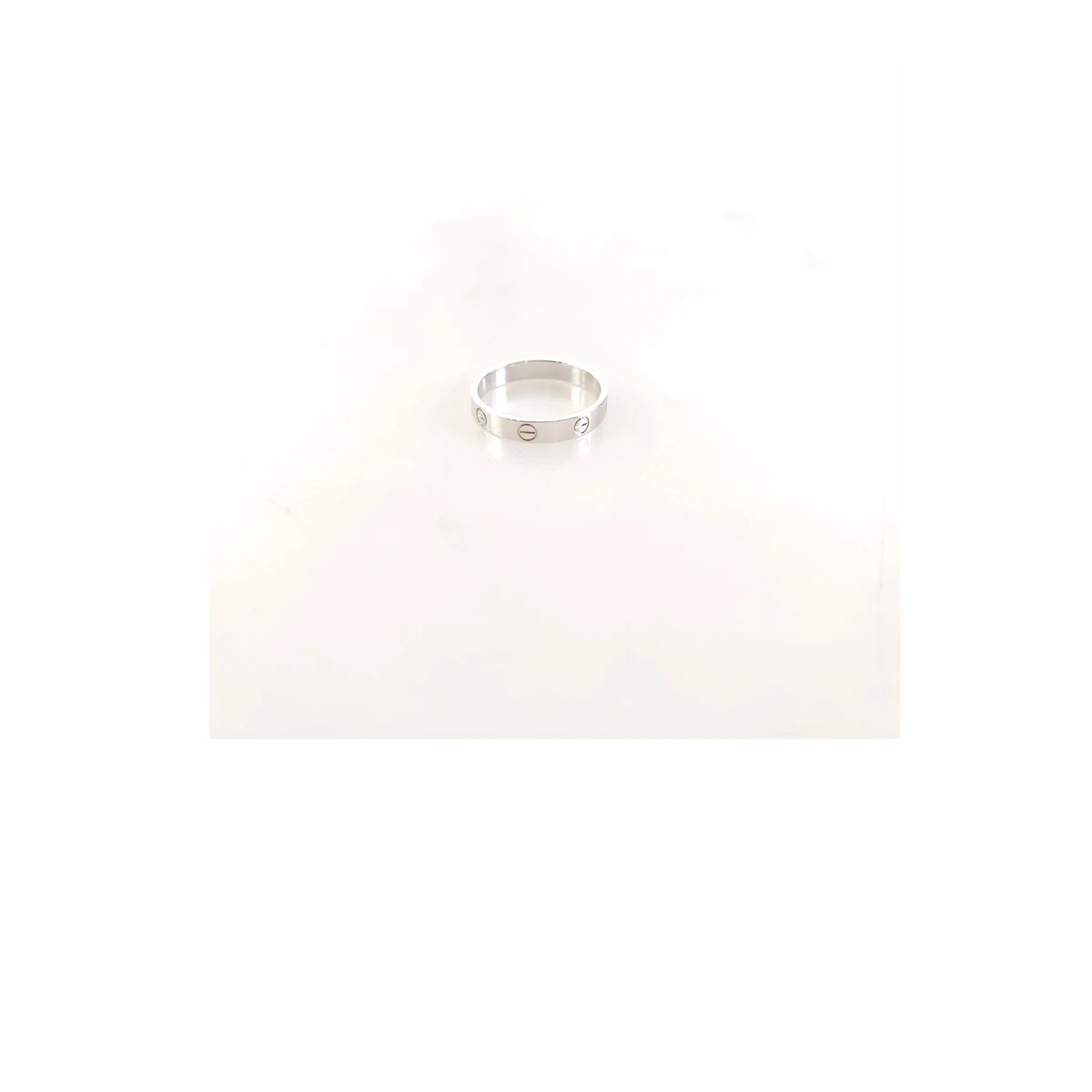 CARTIER 까르띠에 러브 화이트 골드 스몰 반지