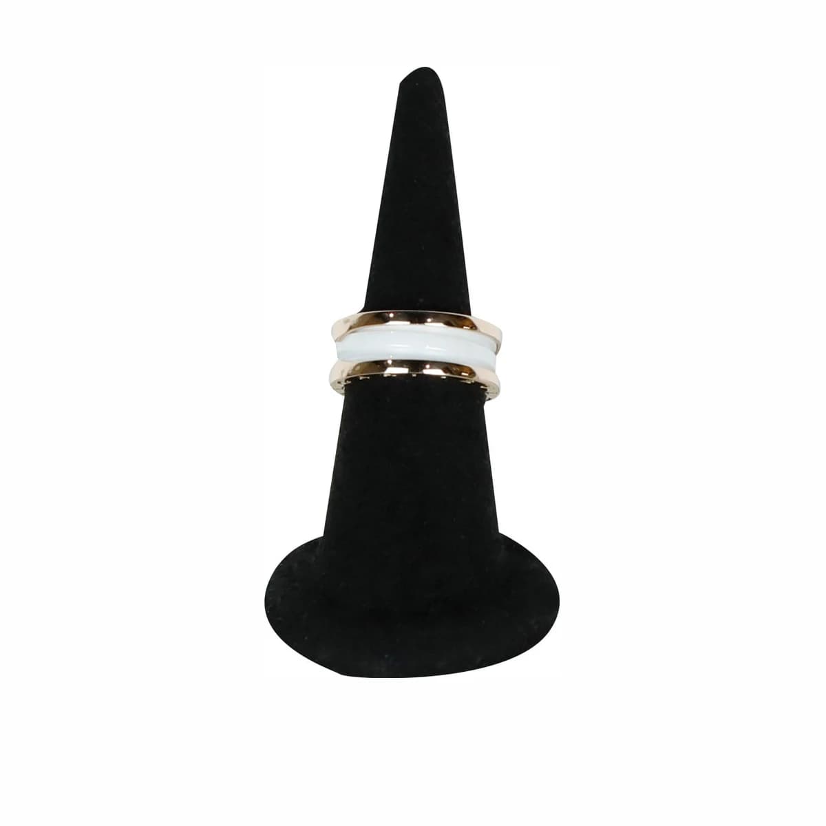 BVLGARI 불가리 세라믹 비제로원 2밴드 반지