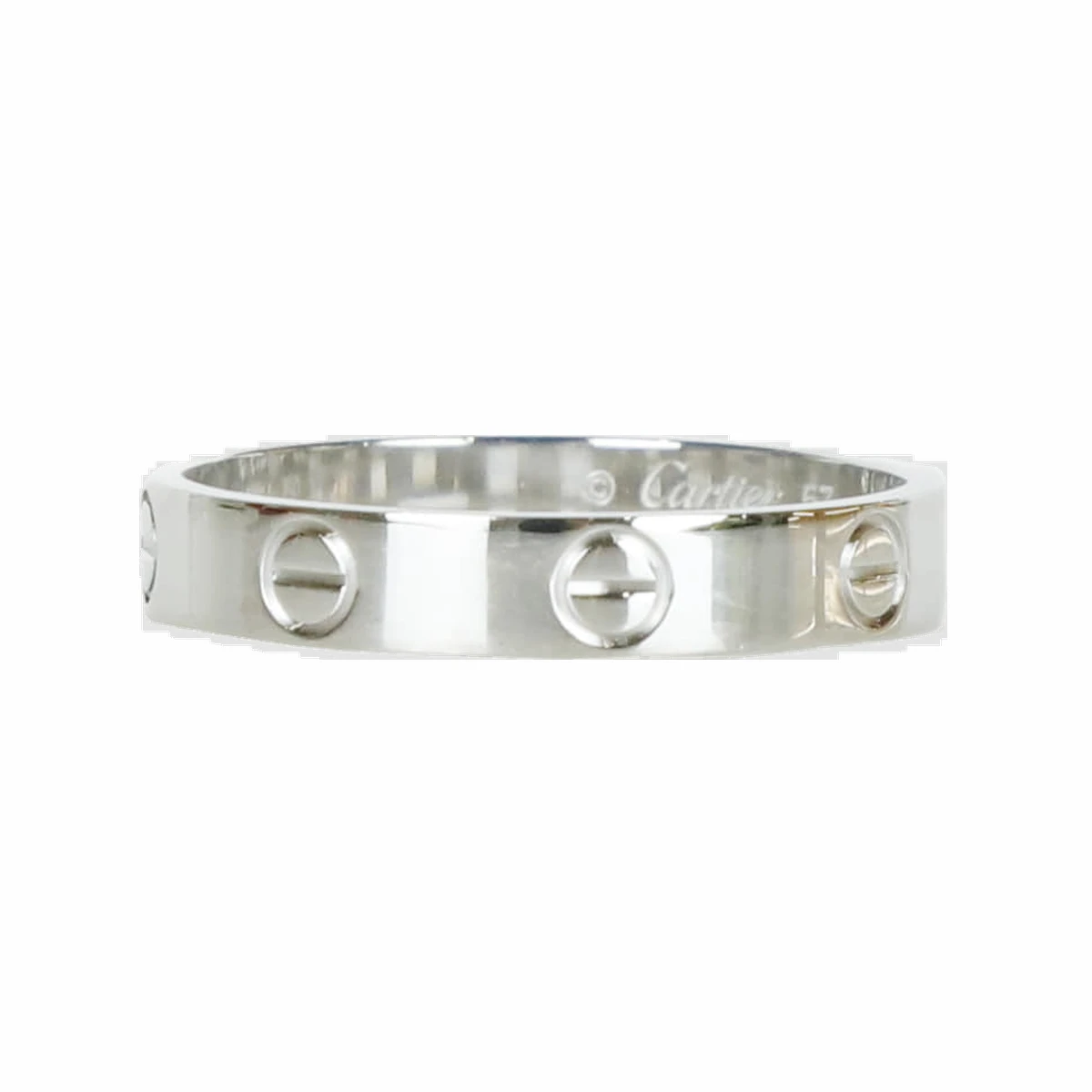 CARTIER 까르띠에 러브 화이트 골드 SM 반지