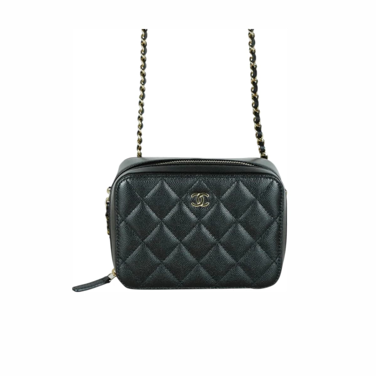 CHANEL 미니 샤넬 캐비어 카메라 크로스백