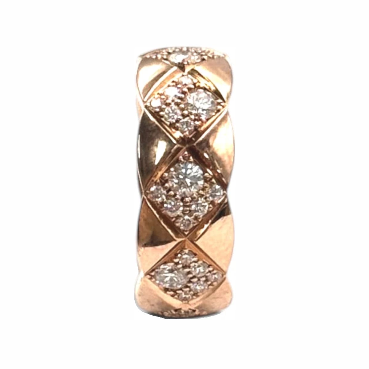 CHANEL 샤넬 18K 베이지골드 다이아 코코크러쉬 링 스몰 47호 18K 옐로골드
