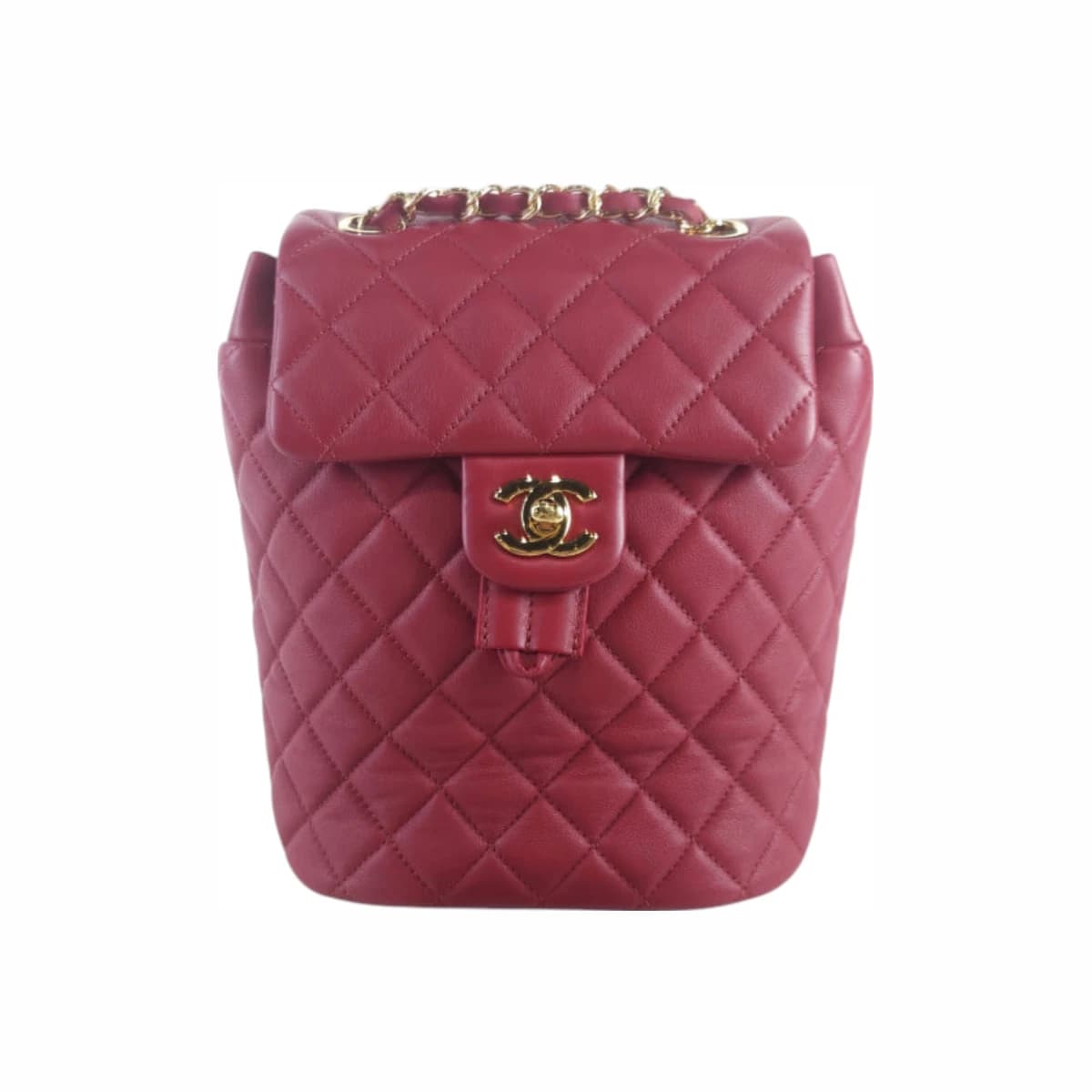 CHANEL 샤넬 어반 스피릿 백팩 스몰 레드