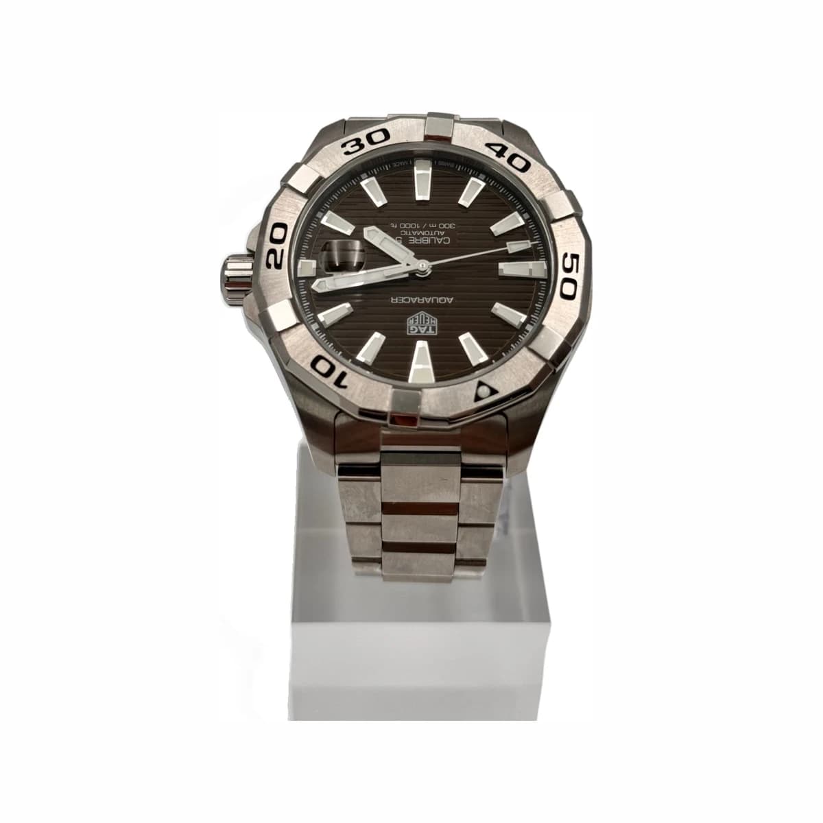 TAG HEUER 태그호이어 브라운판 아쿠아레이서 메탈시계 43mm