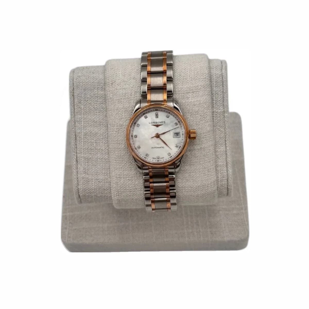 LONGINES 론진 핑크골드 다이아 마스터컬렉션 오토매틱 콤비 25.5mm