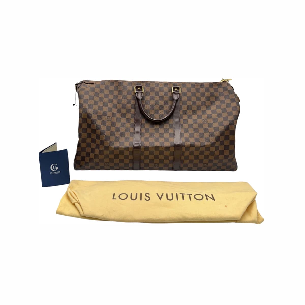 LOUIS VUITTON 루이비통 다미에 에벤 캔버스 반둘리에 55 토트백