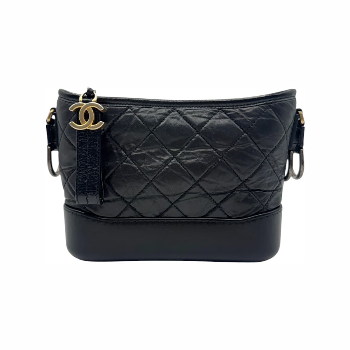 CHANEL 샤넬 가브리엘 호보 스몰 체인 숄더백 27번대 블랙