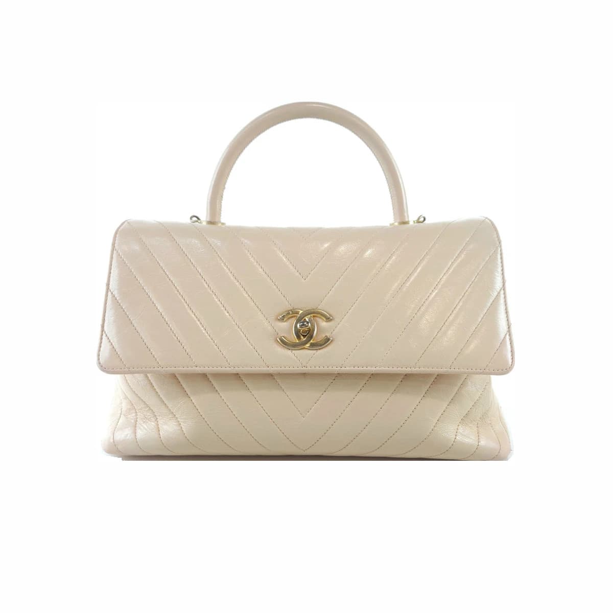 CHANEL 샤넬 쉐브론 코코핸들 토트백 라지