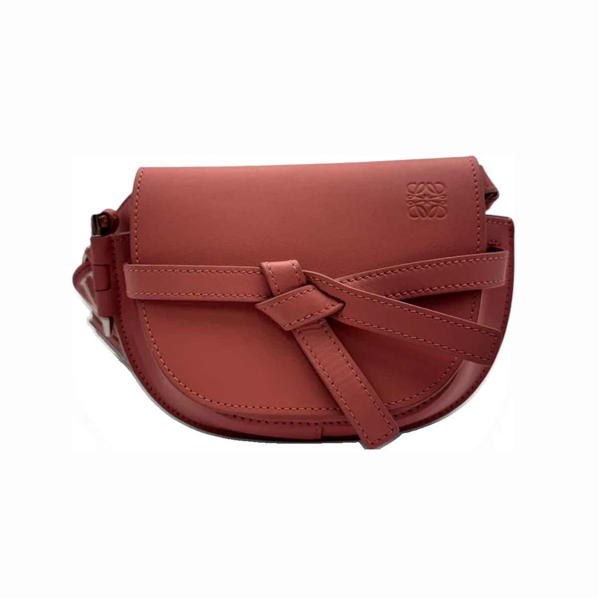 LOEWE 로에베 핑크 게이트 소프트 미니 듀얼백 가죽