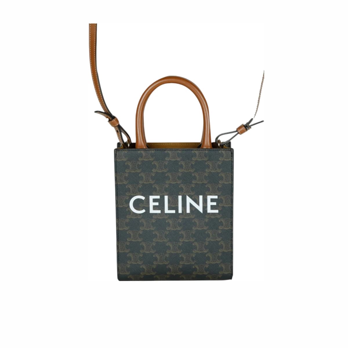 CELINE 셀린느 트리옹프 캔버스 버티컬 카바스 토트백 크로스백 미니