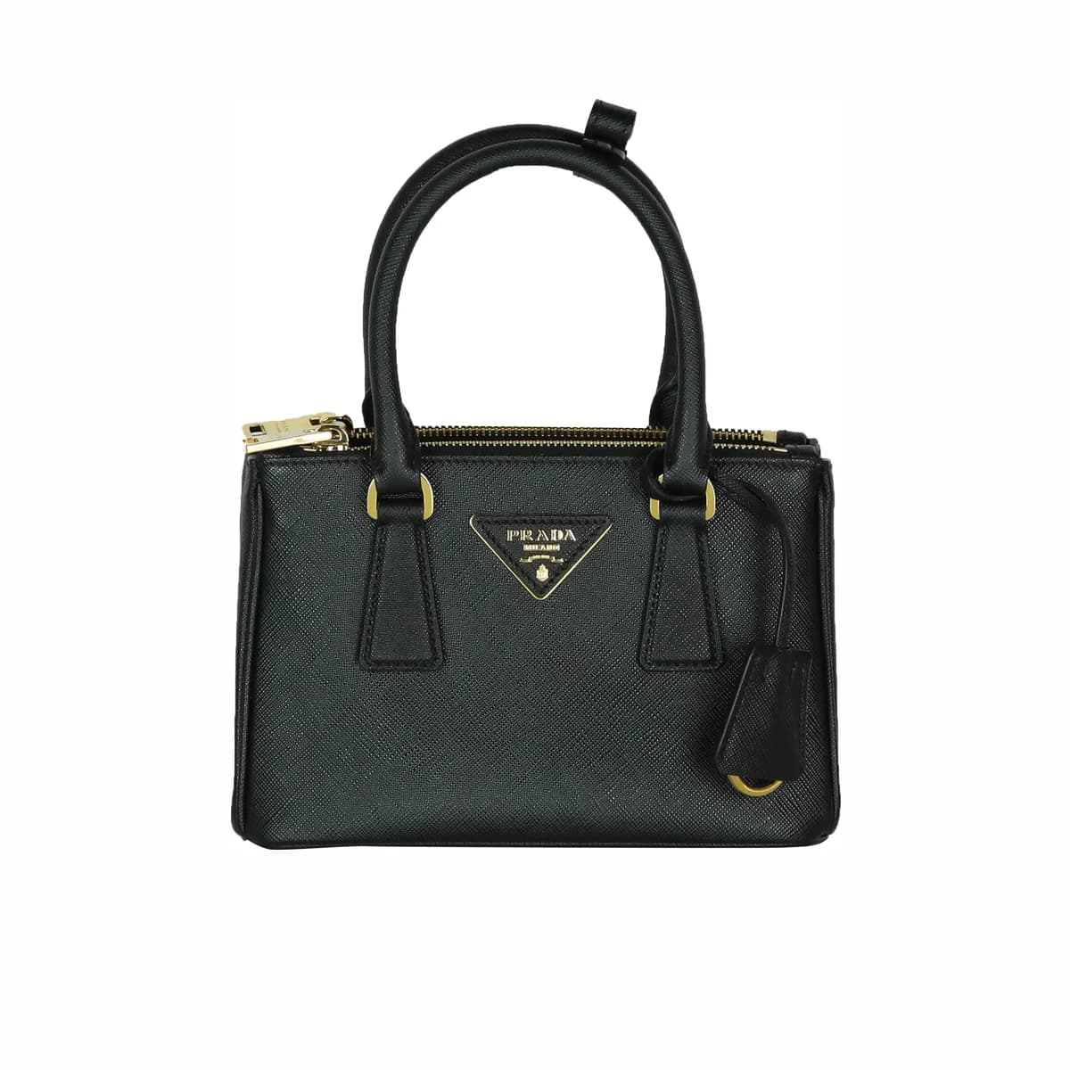 PRADA 프라다 사피아노 갤러리아 토트백 크로스백 미니 블랙