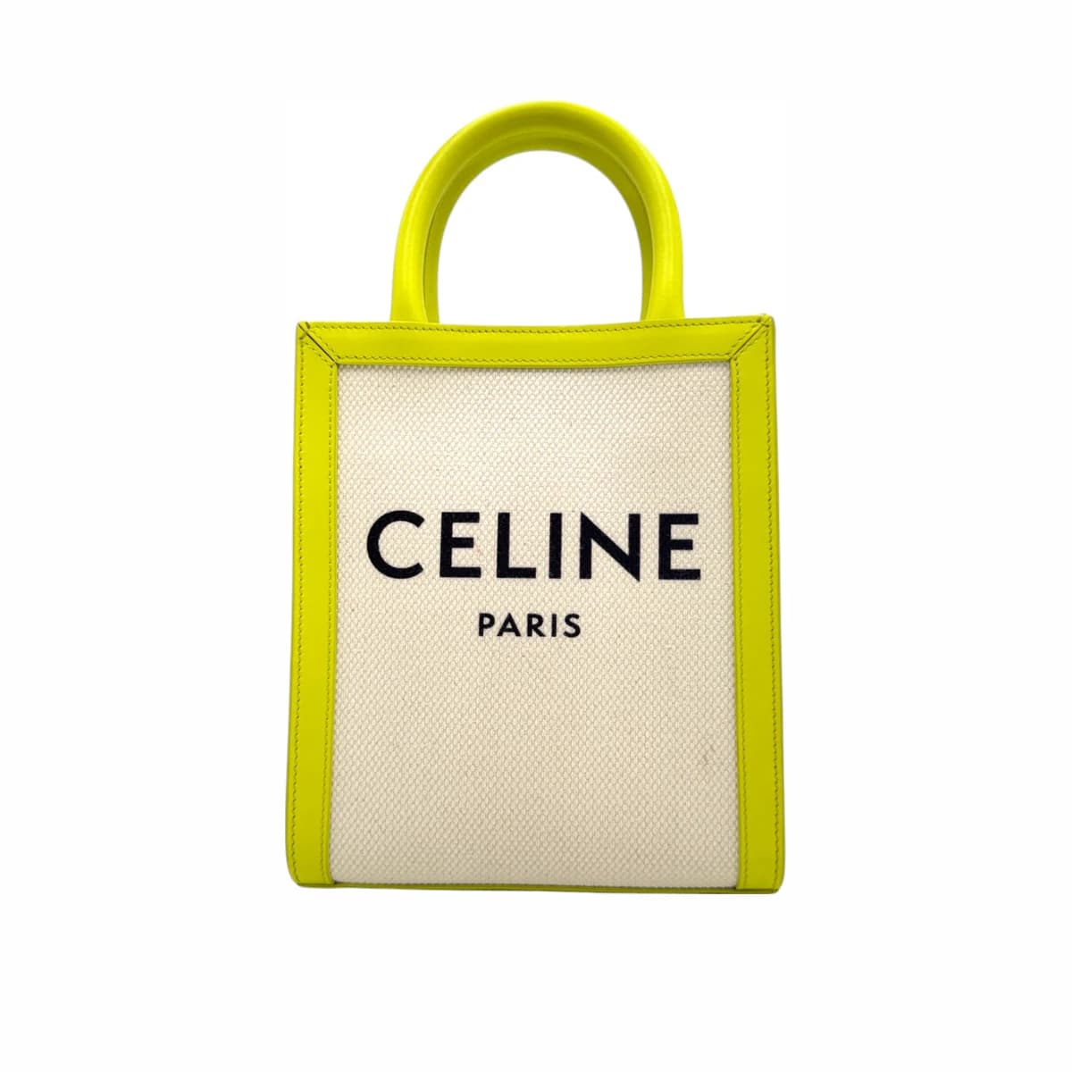CELINE 셀린느 레몬계열 미니 버티컬 카바스 토트백