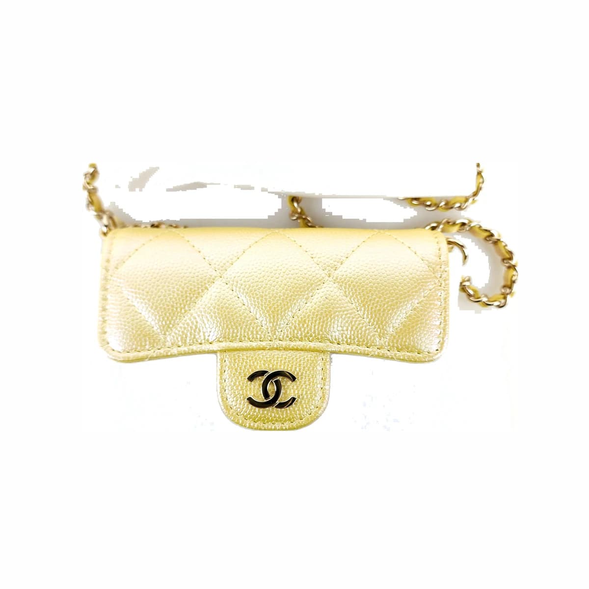 CHANEL 샤넬 클래식 캐비어 체인 지갑 OS