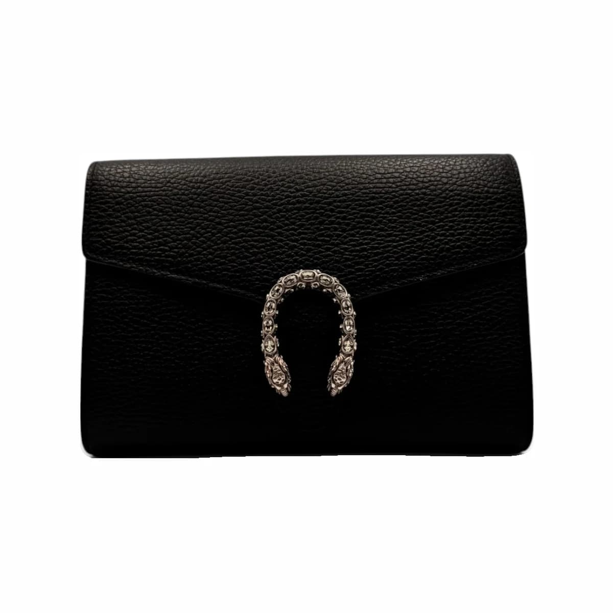 GUCCI 구찌 블랙 레더 디오니소스 미니 체인 크로스백 가죽