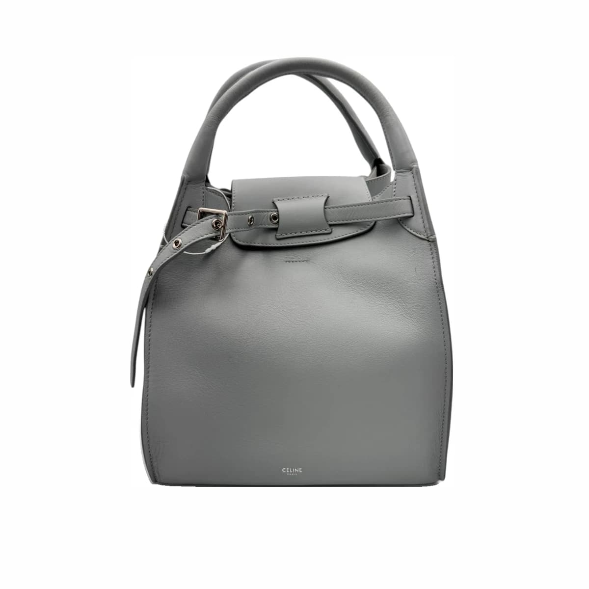 CELINE 셀린느 스몰 롱 스트랩 토트 숄더백 그레이 가죽