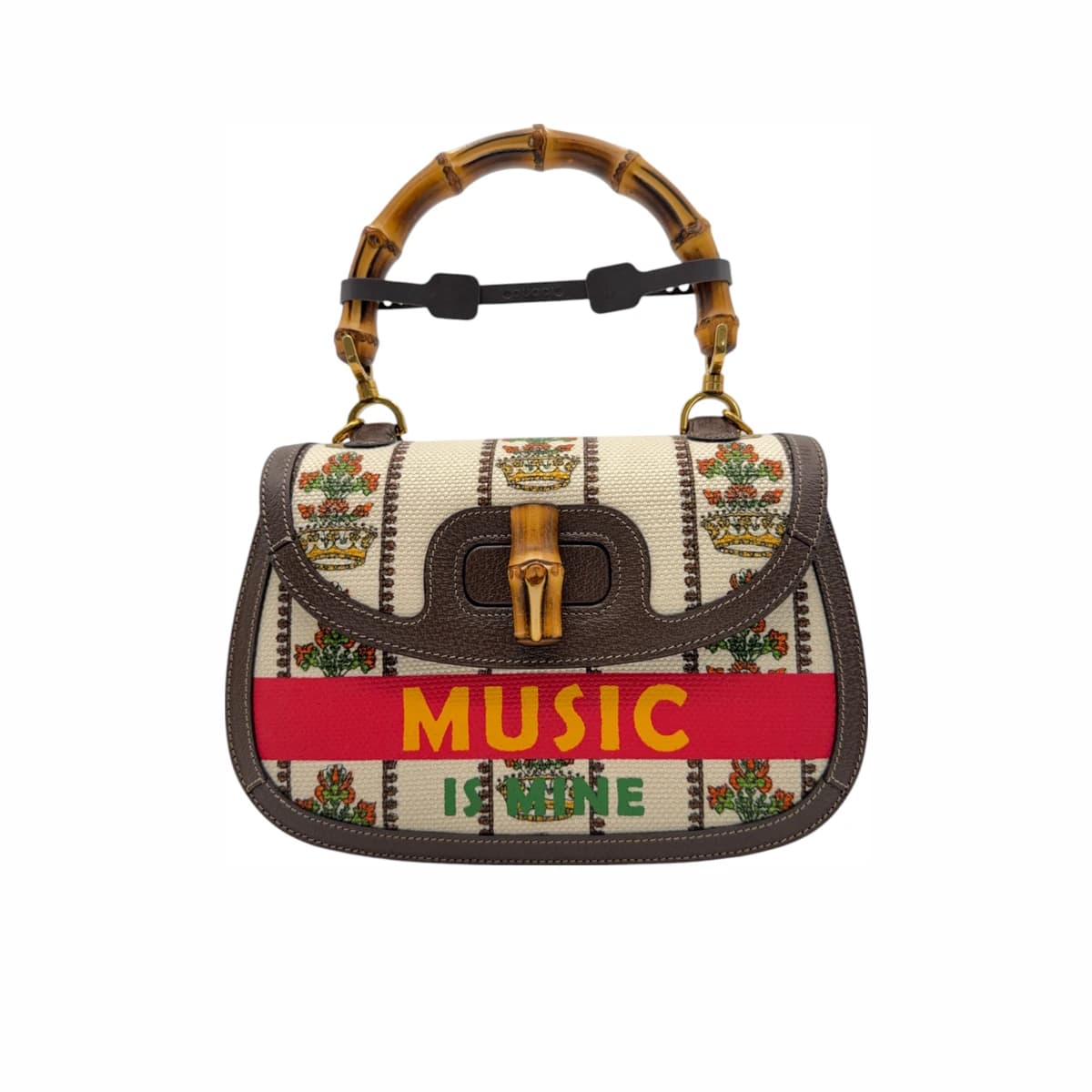GUCCI 구찌 100주년 뱀부 1947 미디움 탑핸들백