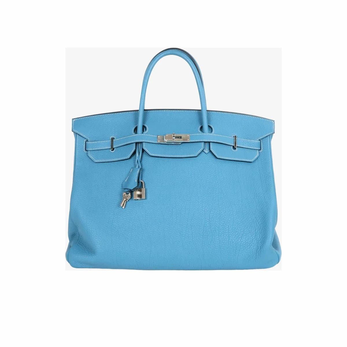 HERMÈS 에르메스 벌킨 40 블루진 은장