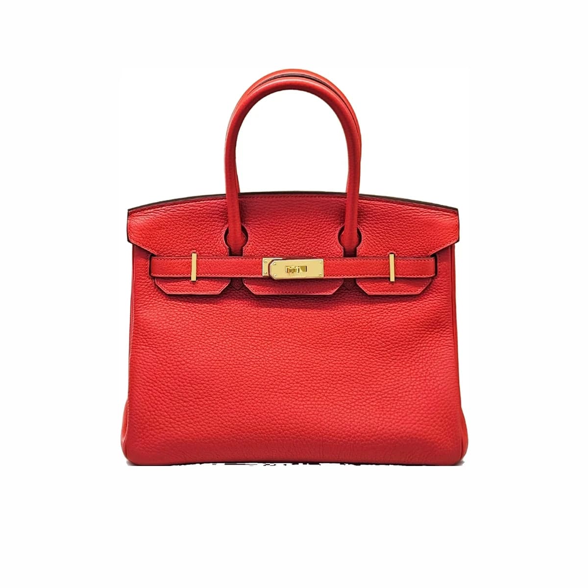 HERMÈS 에르메스 벌킨 30 루즈토마토 금장
