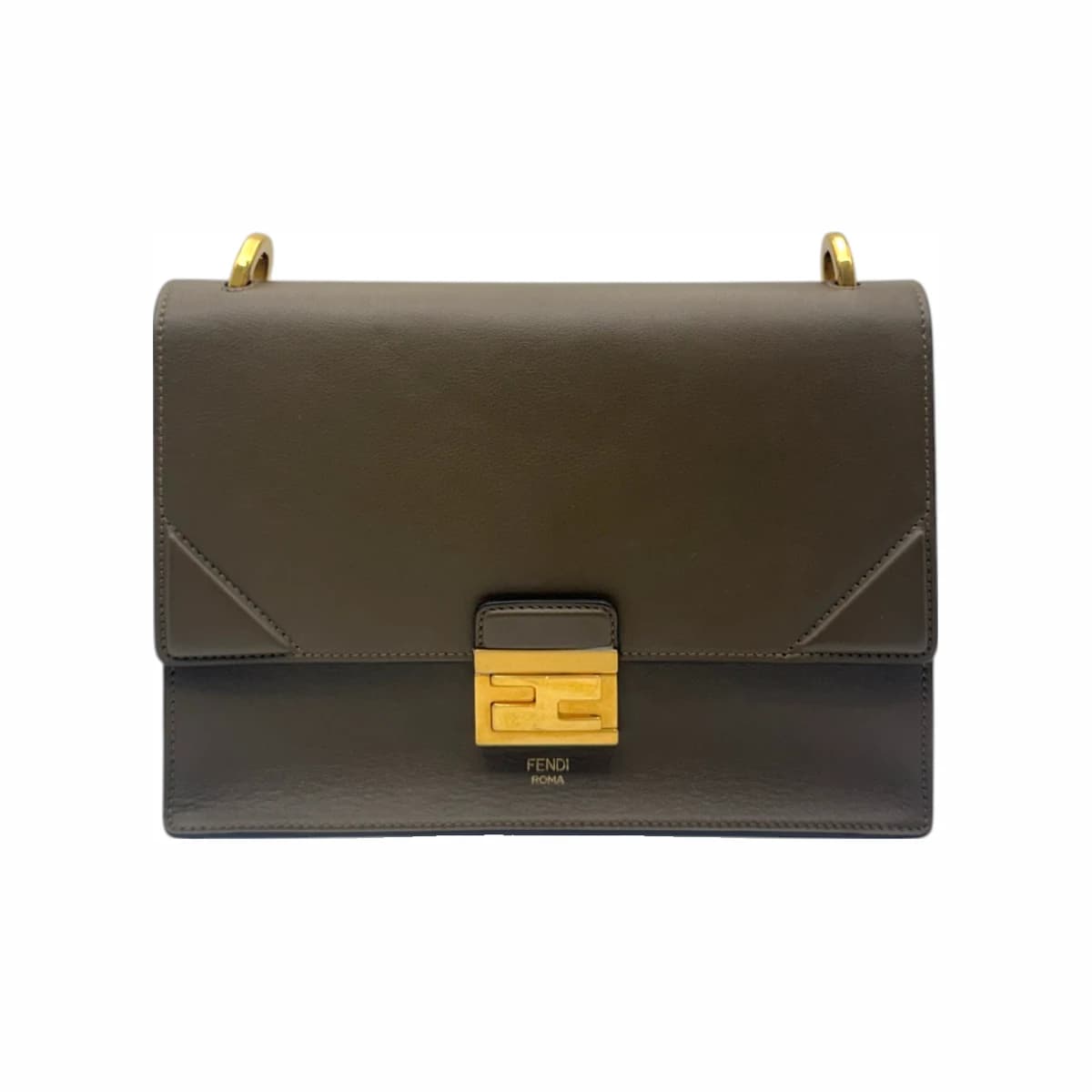 FENDI 펜디 카키 계열 캔 유 미디움 숄더백 그린
