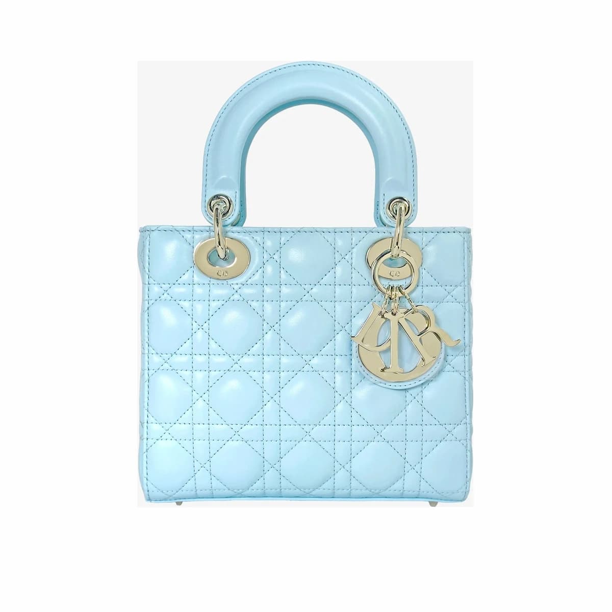 DIOR 디올 레이디백 마이 ABC디올 백 까나쥬 토트백 셀레스틴 블루