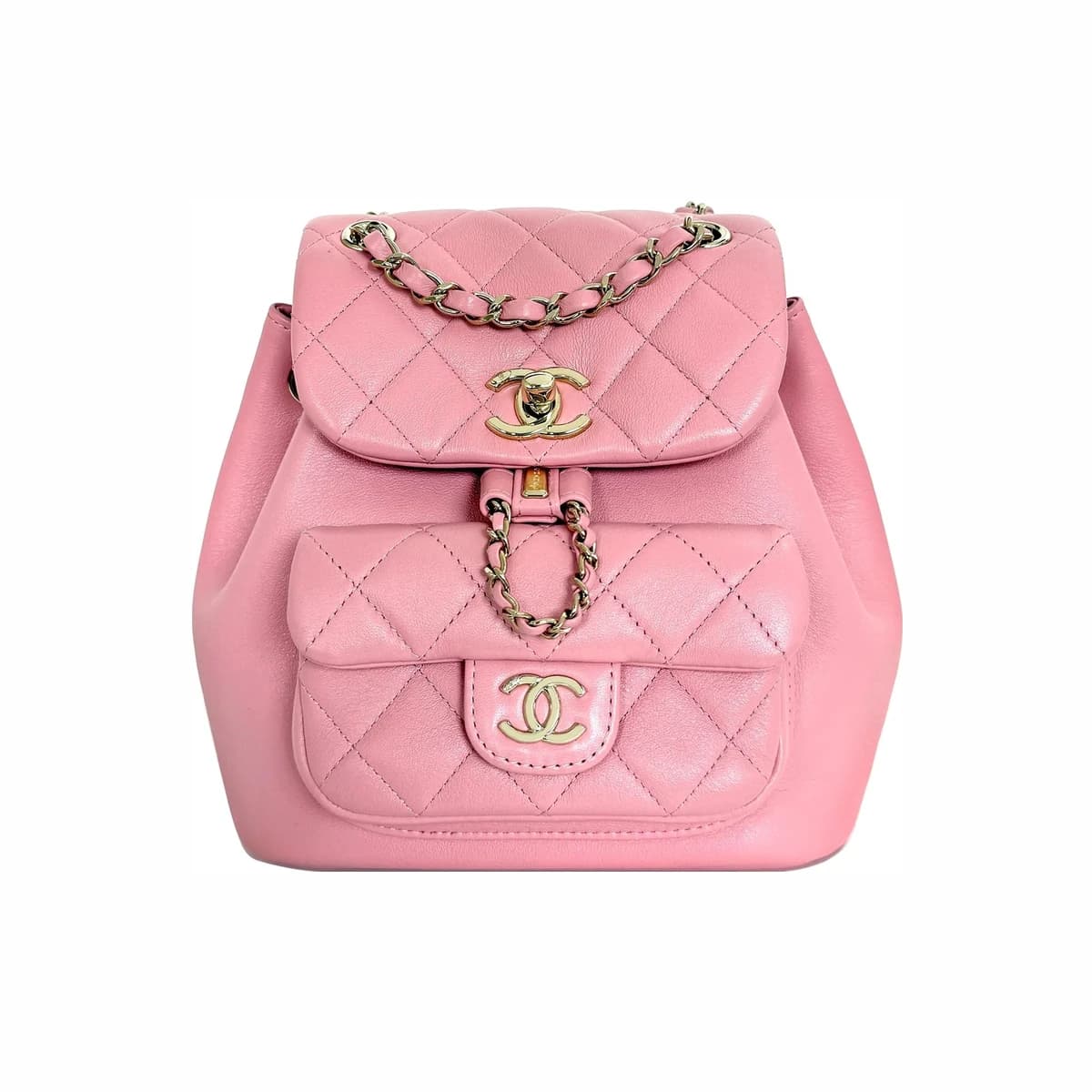 CHANEL 샤넬 듀마 백팩 스몰 핑크