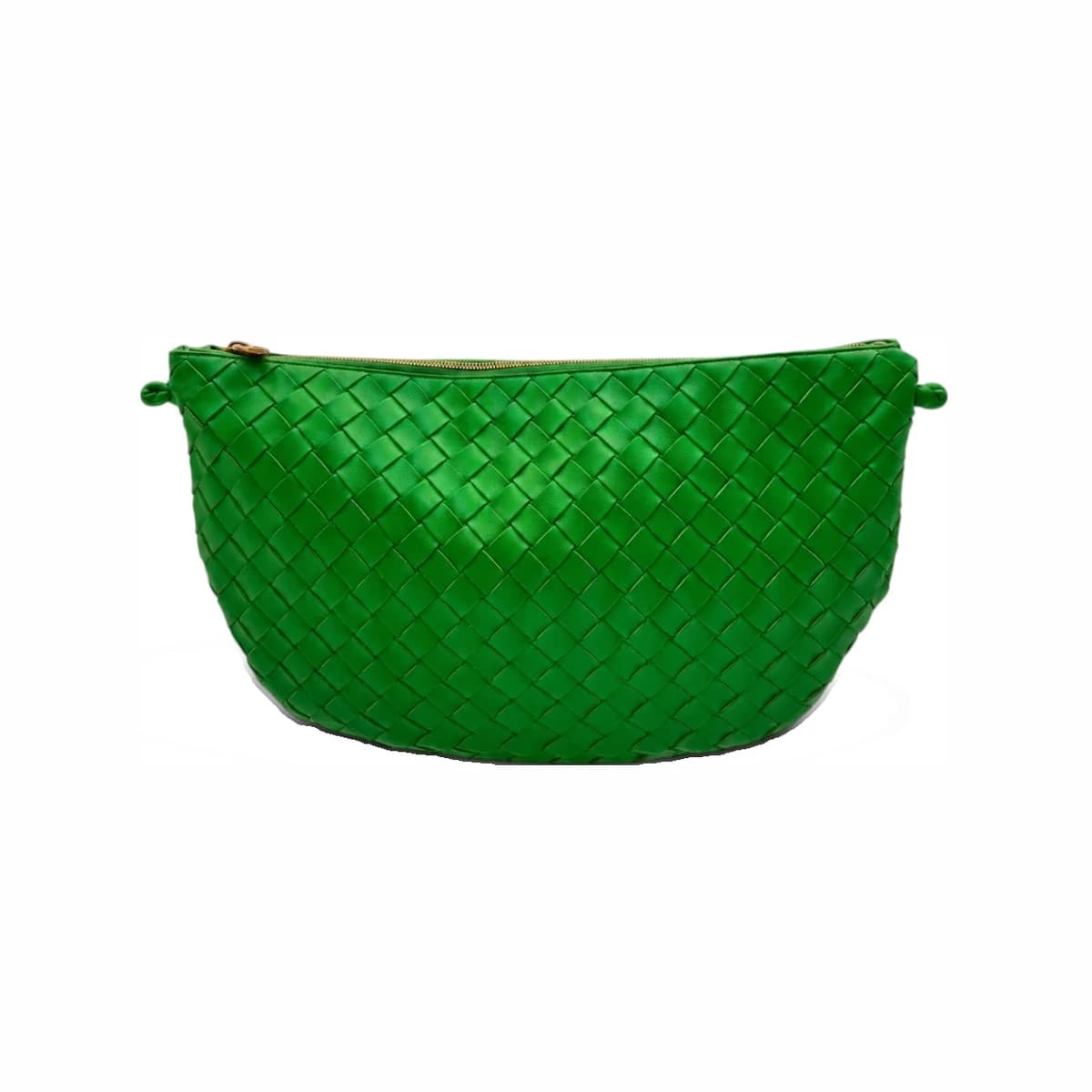 BOTTEGA VENETA 보테가베네타 인트레치아토 턴 파우치 미디움 숄더백 패러킷 그린