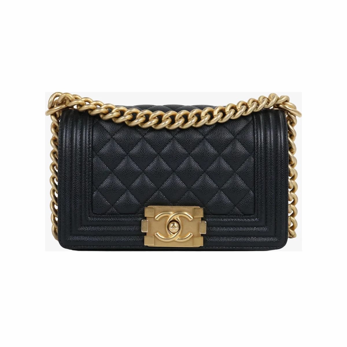 CHANEL 샤넬 보이 체인백 스몰 블랙 금장 29번대