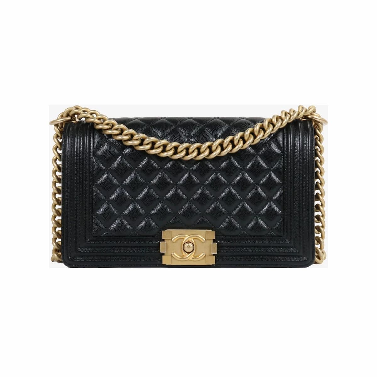 CHANEL 샤넬 보이백 미듐 블랙