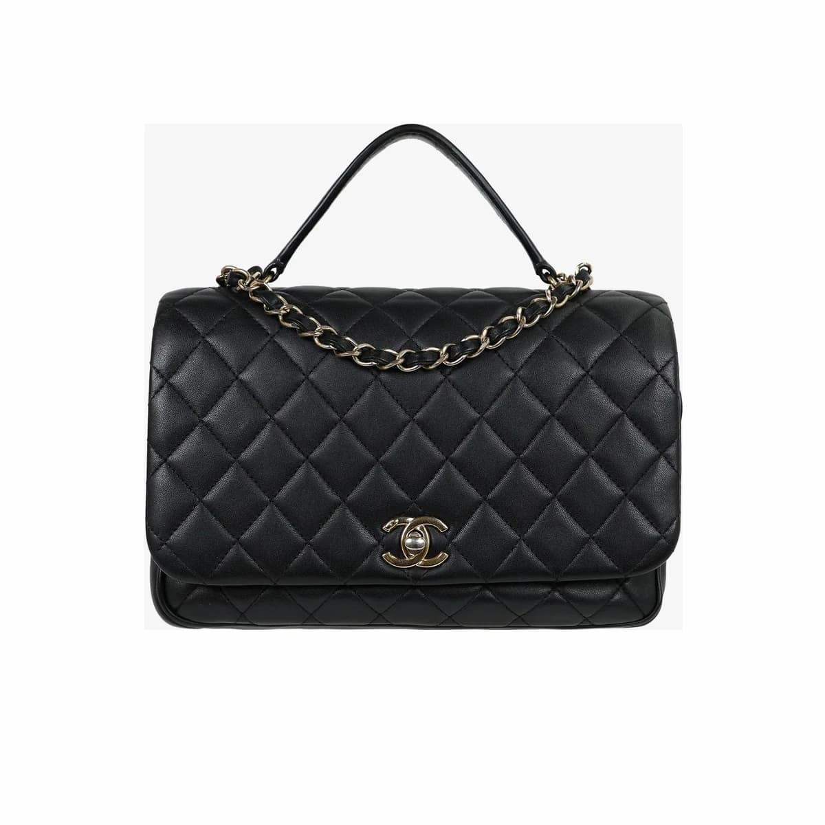 CHANEL 샤넬 시즌백 클래식 스몰 블랙 금장