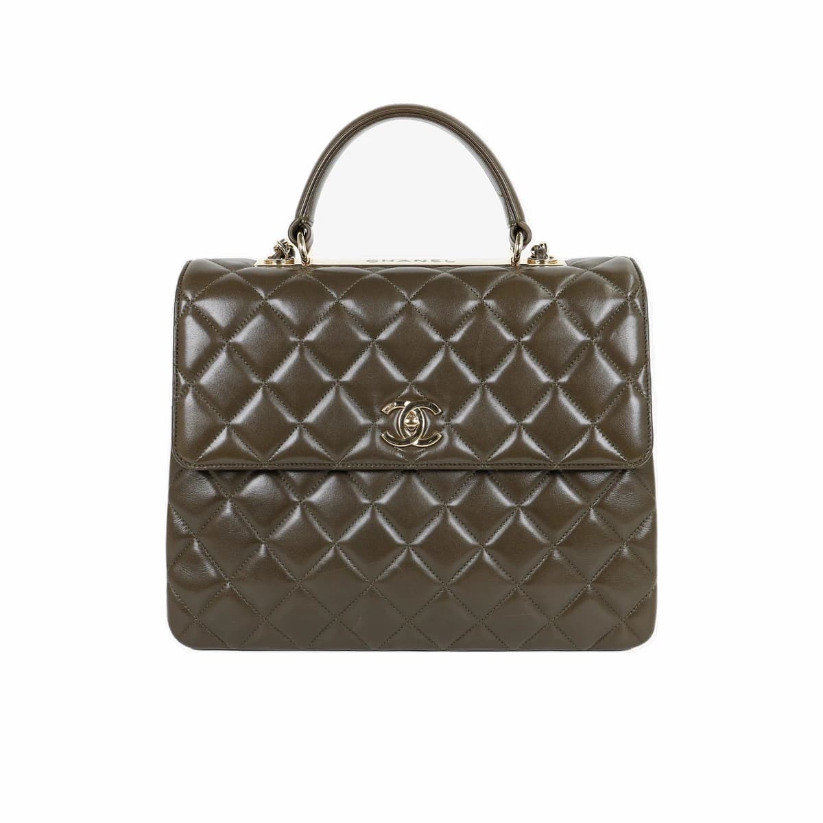 CHANEL 샤넬 트렌디 CC 라지 카키 그린