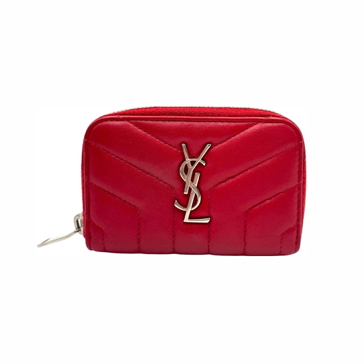 SAINT LAURENT 생로랑 모노그램 루루 지퍼 카드지갑