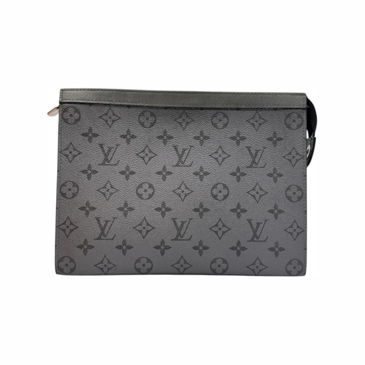 LOUIS VUITTON 루이비통 메탈 그레이 모노그램 포쉐트 보야주 MM 클러치백